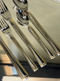 Ensemble de couvet 30 pcs avec support en doré