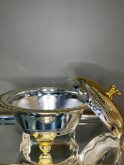 Bonbonnière en Métal Doré