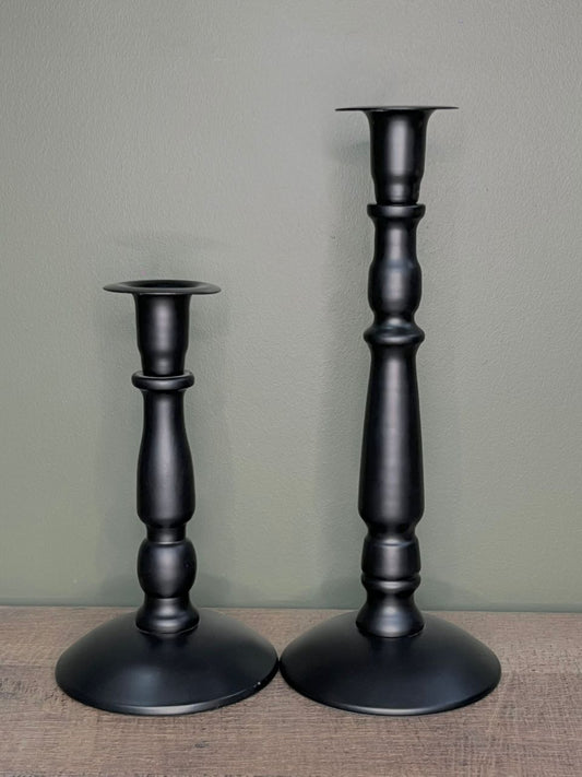 Duo bougeoirs en métal 2 pcs