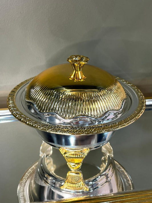 Bonbonnière en Métal Doré